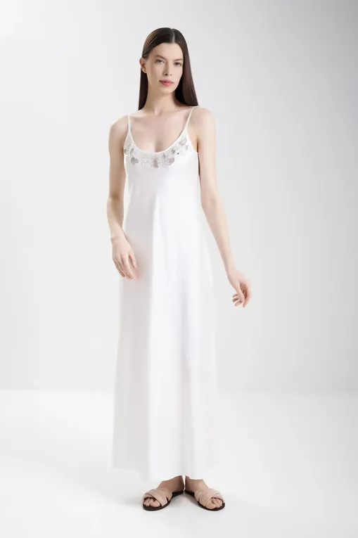 Сорочки Karma on the rocks BR/KR/EDOLWG-SS WHITE/GINGKO