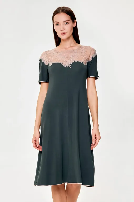 Сорочки Gianantonio A. Paladini W35LC07/M LIVING_MC/M 371 VERDE/NOCCIOLA