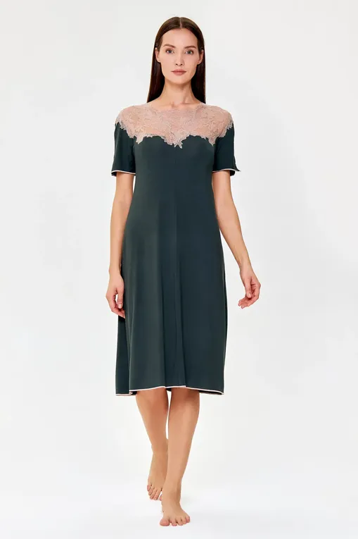 Сорочки Gianantonio A. Paladini W35LC07/M LIVING_MC/M 371 VERDE/NOCCIOLA