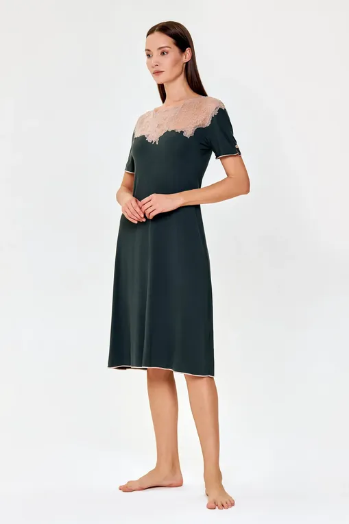 Сорочки Gianantonio A. Paladini W35LC07/M LIVING_MC/M 371 VERDE/NOCCIOLA