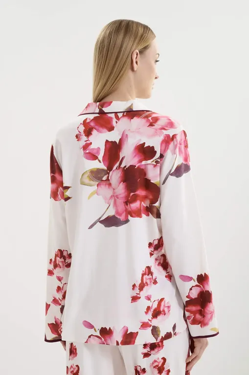Рубашки CYBERJAMMIES 5116 OX BLOOD FLORAL PRINTED JERSEY