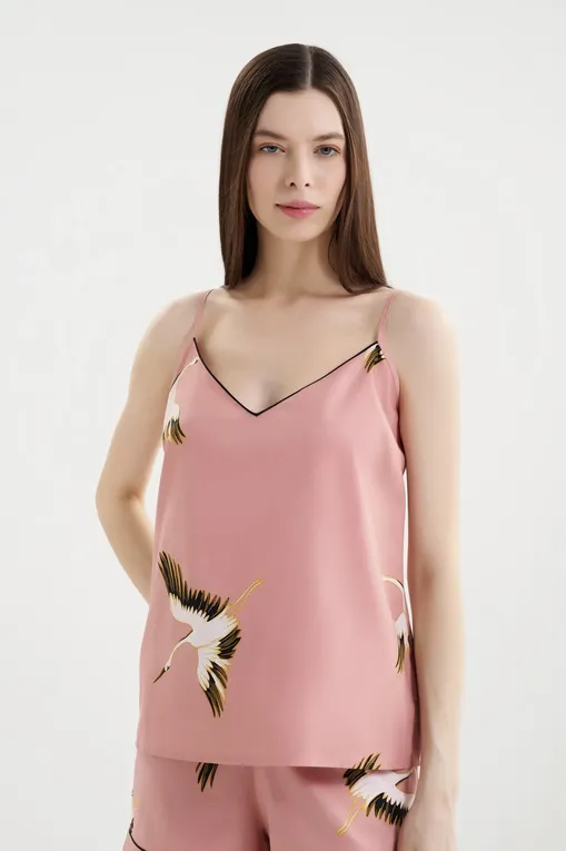 Топы CYBERJAMMIES 5042 PINK CRANE BIRD PRINT