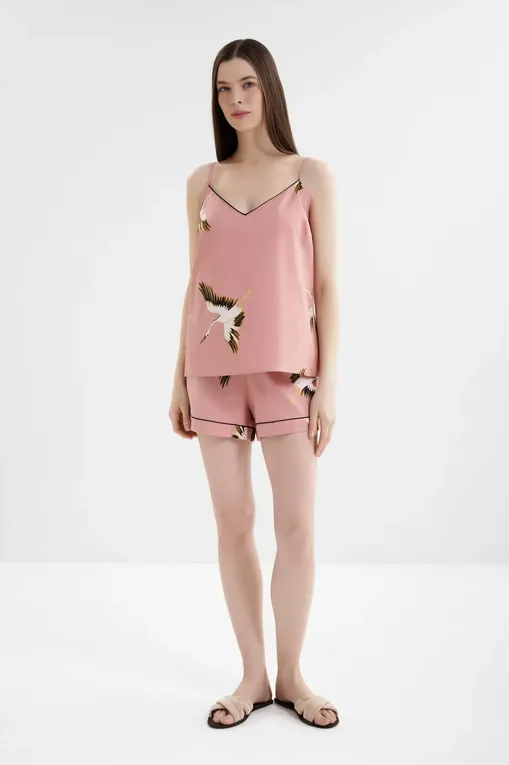 Топы CYBERJAMMIES 5042 PINK CRANE BIRD PRINT
