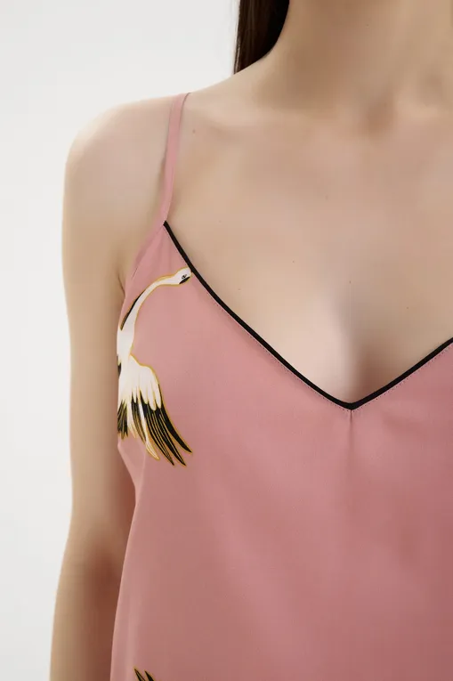 Топы CYBERJAMMIES 5042 PINK CRANE BIRD PRINT