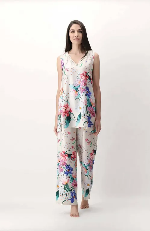 Топы Luna di Seta VLST60990 S413 MULTICOLOR FLOWERS