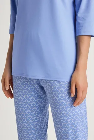 Calida 41257 399 hydrangea blue