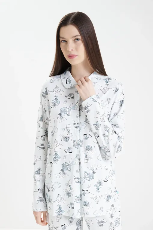 Пижамы Calida 44857 545 cascade blue