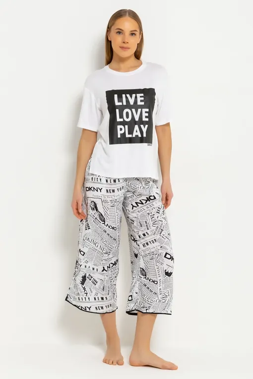 Пижамы DKNY YI2522526 101 Wht/Prt
