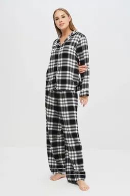 DKNY YI2922591 005 Black Plaid