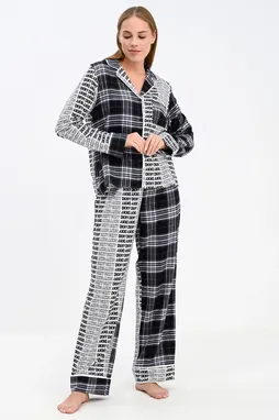 DKNY YI2922669 005 Black Plaid