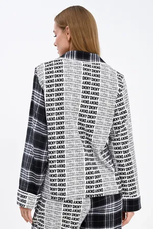 DKNY YI2922669 005 Black Plaid