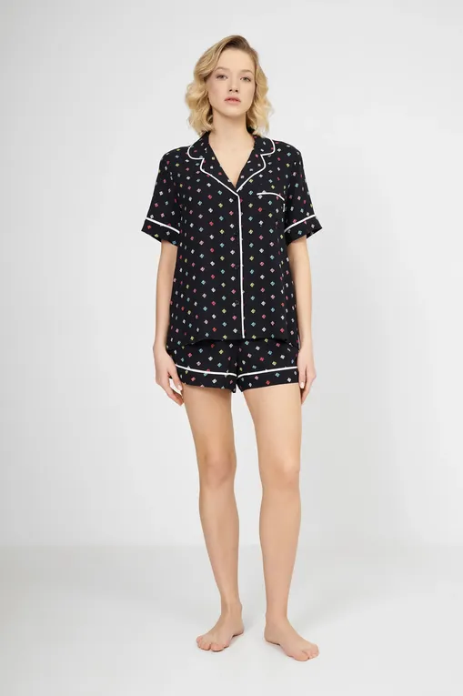 Пижамы DKNY YI50043 006 Black Label Print