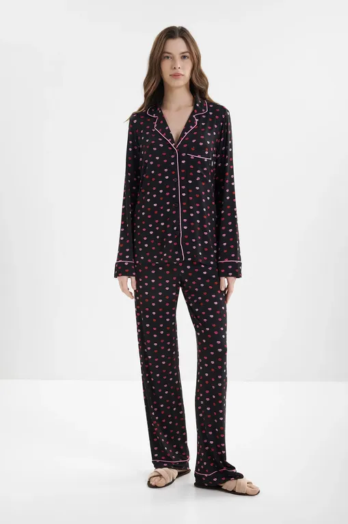 Пижамы DKNY YI90084 006 Black Label Print