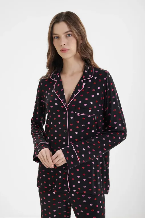 Пижамы DKNY YI90084 006 Black Label Print