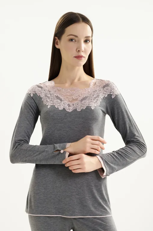 Пижамы Gianantonio A. Paladini W51AP01 ANITA 819 GRIGIO MEL.