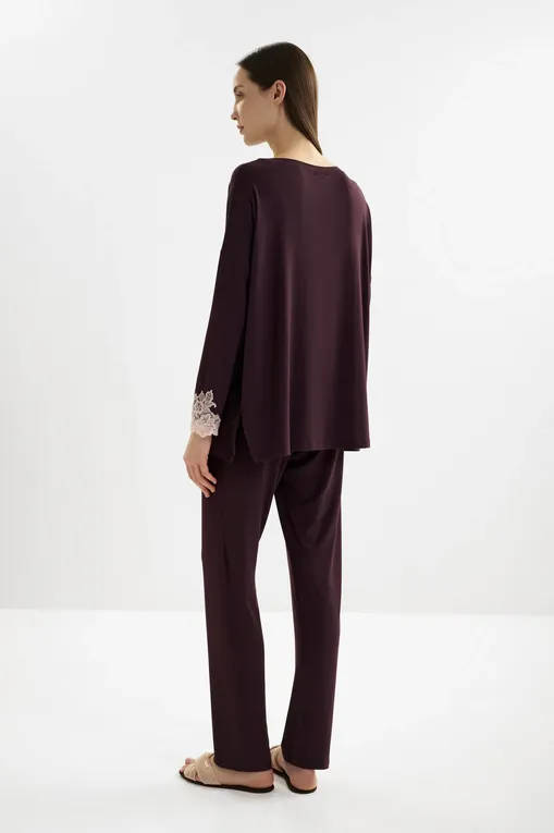 Пижамы Gianantonio A. Paladini W55SP02 SELENE 529 AUBERGINE/P.ROSA