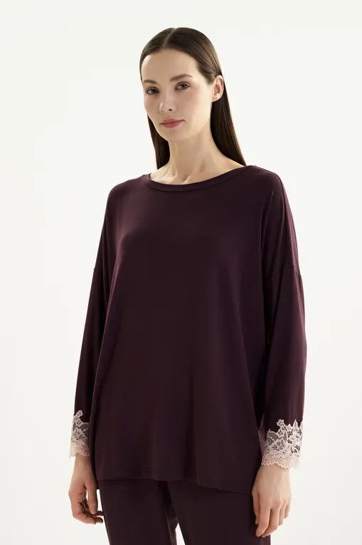 Пижамы Gianantonio A. Paladini W55SP02 SELENE 529 AUBERGINE/P.ROSA