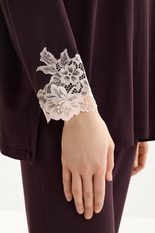 Пижамы Gianantonio A. Paladini W55SP02 SELENE 529 AUBERGINE/P.ROSA