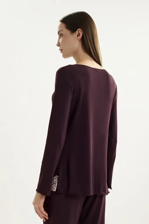 Пижамы Gianantonio A. Paladini W55SP03 SIBILLA 529 AUBERGINE/P.ROSA