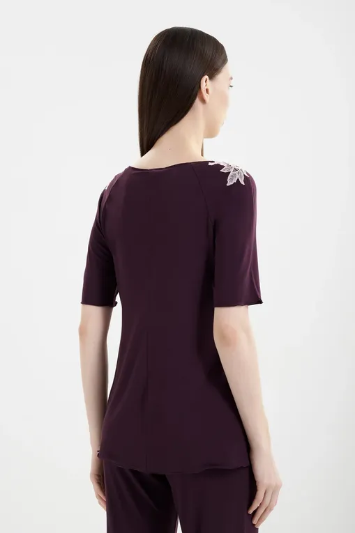 Пижамы Gianantonio A. Paladini W55SP05 STELLA_MC 529 AUBERGINE/P.ROSA