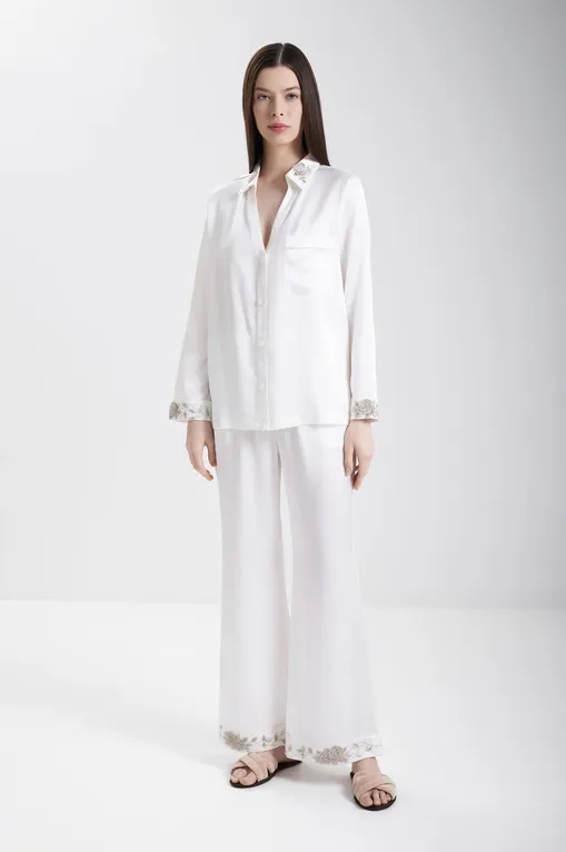 Пижамы Karma on the rocks BR/KR/TOKWF-SS WHITE/FLOWERS