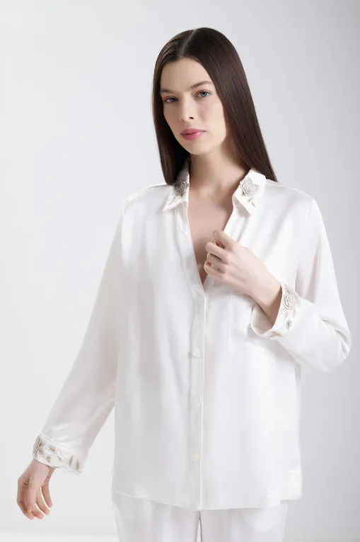 Пижамы Karma on the rocks BR/KR/TOKWF-SS WHITE/FLOWERS