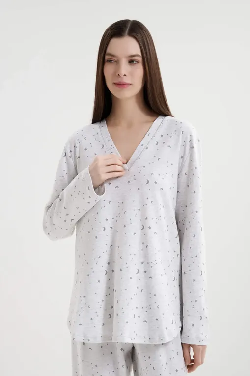 Пижамы Le Chat LUNA102 gris chine