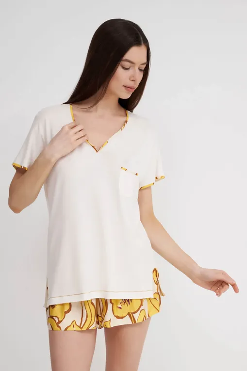 Пижамы Le Chat NEROLI700 ECRU/MULTICO