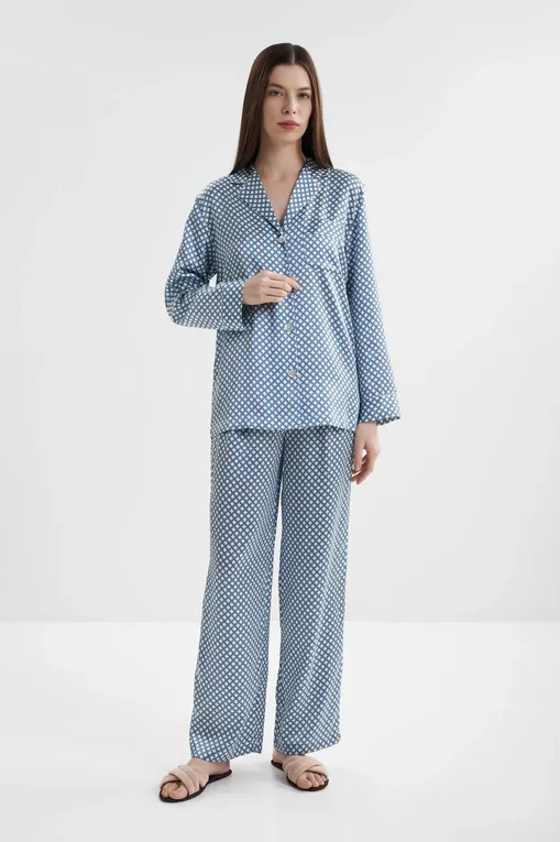 Пижамы Luna di Seta VLST61128 S258 IVORY/BLUE