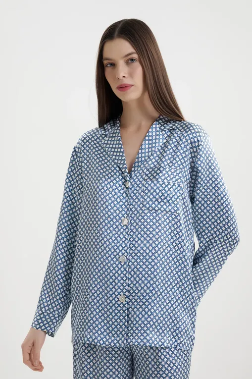 Пижамы Luna di Seta VLST61128 S258 IVORY/BLUE