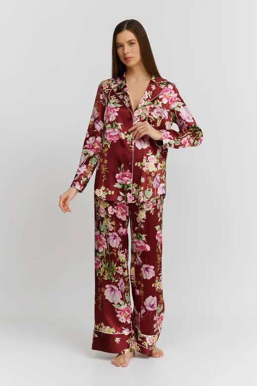 Пижамы Marjolaine 4VEL5501 0156 Imprime Bourgogne