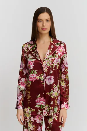 Marjolaine 4VEL5501 0156 Imprime Bourgogne