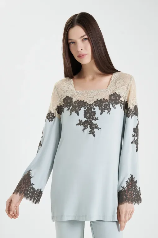 Пижамы Marjolaine 6SYB5501 6198 Brume/Ardoise