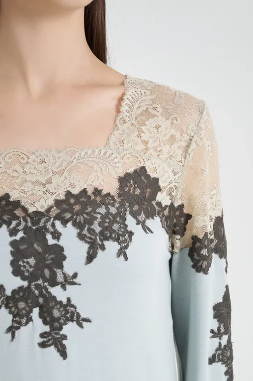 Пижамы Marjolaine 6SYB5501 6198 Brume/Ardoise