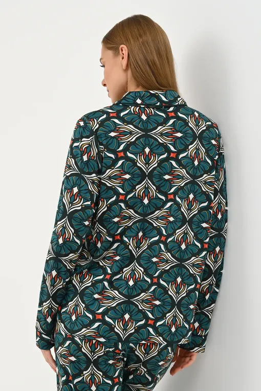 Пижамы Mey 14357 881 green leaves