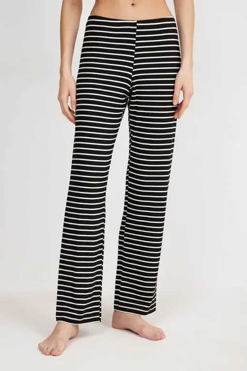 Пижамы Gianantonio A. Paladini S45RP01 ROBYN 901 NERO/RIGA PANNA