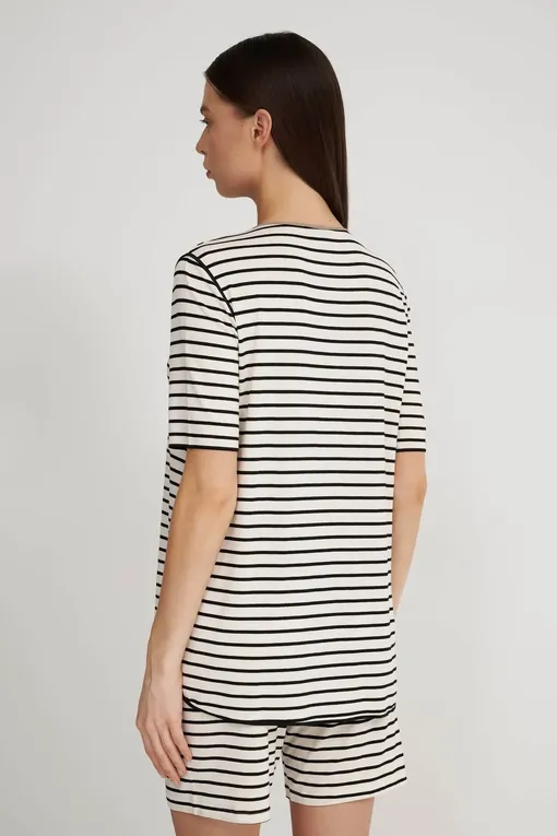 Пижамы Gianantonio A. Paladini S45RP02 ROSA 192 PANNA/RIGA NERA