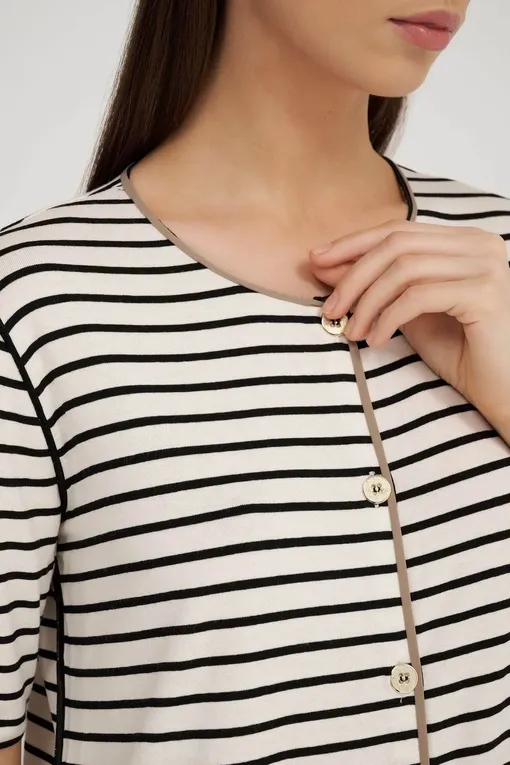 Пижамы Gianantonio A. Paladini S45RP02 ROSA 192 PANNA/RIGA NERA