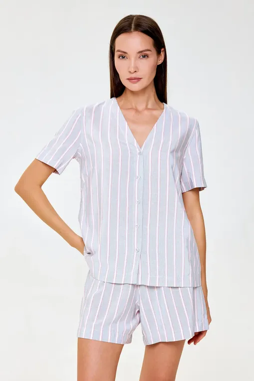 Пижамы Gianantonio A. Paladini S4EHP02 HILDA 751 RIGHE BLU ROSSO