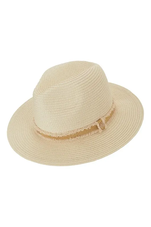 Пляжные аксессуары Melissa Odabash Fedora Cream/Gold