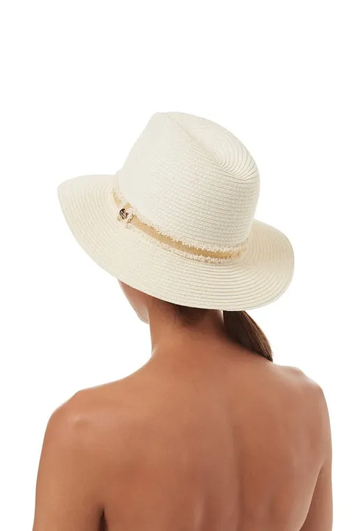 Пляжные аксессуары Melissa Odabash Fedora Cream/Gold