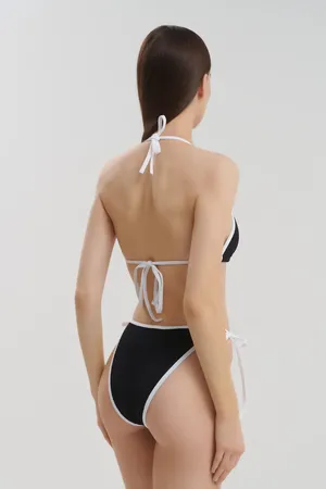Hunza G GINA BIKINI CONTRAST BLACK/WHITE