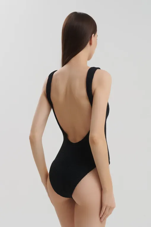 Купальники Hunza G SQUARE NECK SWIM BLACK