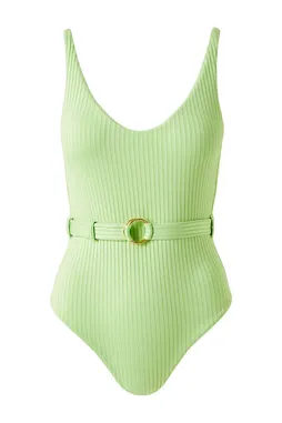 Melissa Odabash St Tropez CR Lime Ribbed