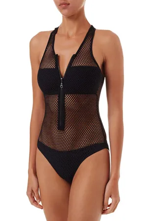 Melissa Odabash Zuma black knit