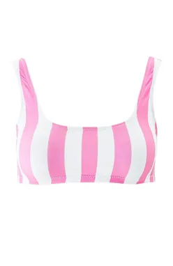 Melissa Odabash Ponza Top HS 24 Pink Stripe