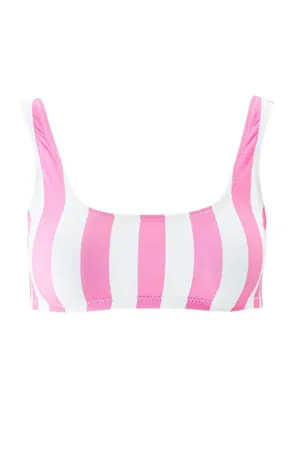 Melissa Odabash Ponza Top HS 24 Pink Stripe