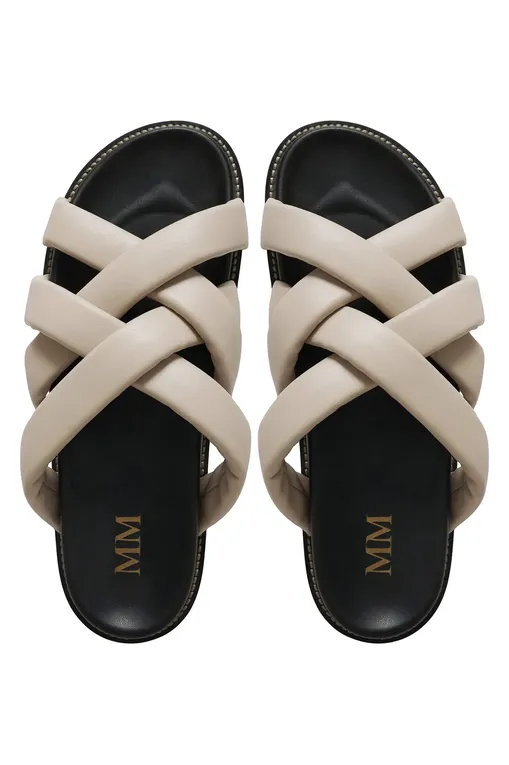 Пляжная обувь MM by MaxMara SARTA 2516521018 001 BEIGE