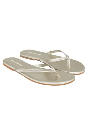 Melissa Odabash Sandals CR Gold