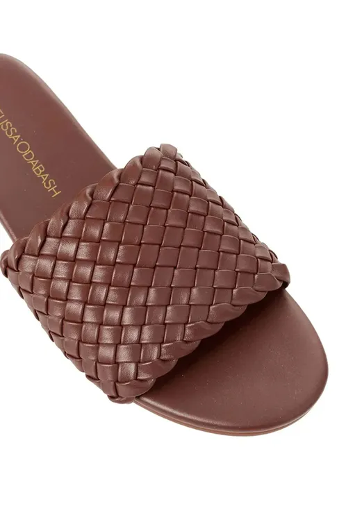 Сандалии Melissa Odabash Woven Slider CR Dark Tan